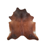 Brown with Red Cowhide Rug #A16420