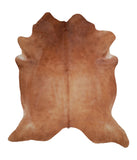 Solid Brown Cowhide Rug #A16483