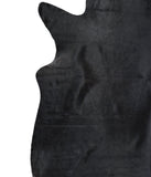 Solid Black Cowhide Rug #A16499