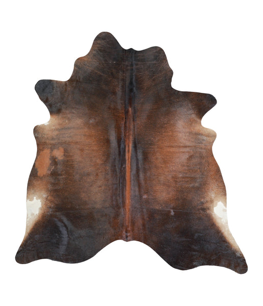 Brown with Red Cowhide Rug #A16513
