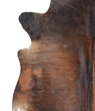 Brown with Red Cowhide Rug #A16513