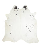 Salt and Pepper Black Cowhide Rug #A16523