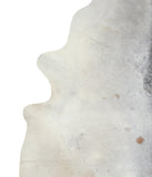 Grey with Beige Cowhide Rug #A16524