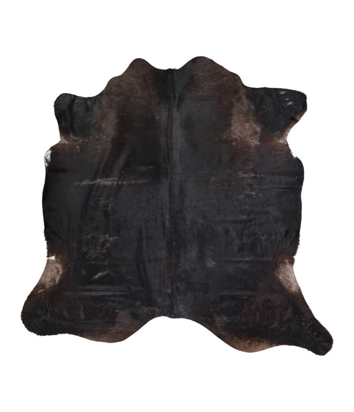 Solid Black Cowhide Rug #A16588