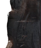 Solid Black Cowhide Rug #A16588