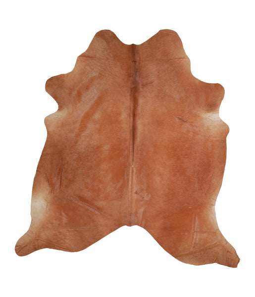 Solid Brown Cowhide Rug #A16617