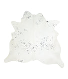Salt and Pepper Black Cowhide Rug #A16645