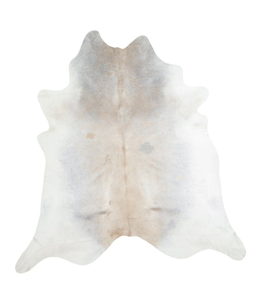 Grey with Beige Cowhide Rug #A16852
