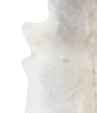 Grey with Beige Cowhide Rug #A16852