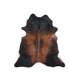 Brown with Red Cowhide Rug #A16936