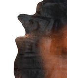 Brown with Red Cowhide Rug #A16938
