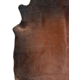 Brown with Red Cowhide Rug #A16968