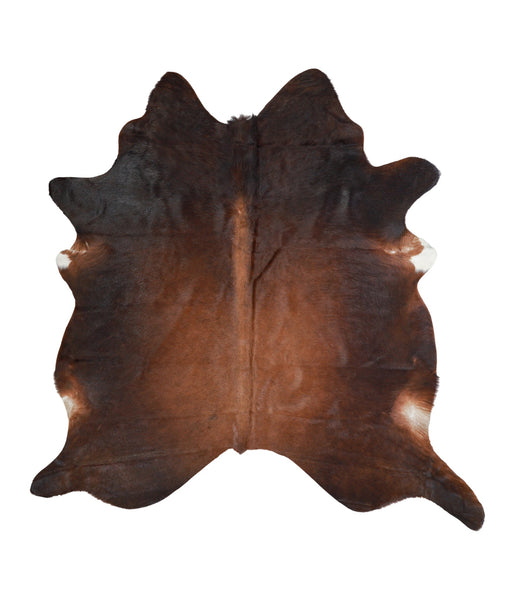 Brown with Red Cowhide Rug #A17003
