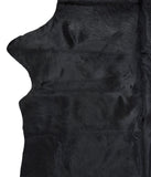 Solid Black Cowhide Rug #A17085