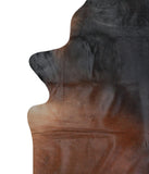 Brown with Red Cowhide Rug #A17108