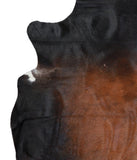 Brown with Red Cowhide Rug #A17209