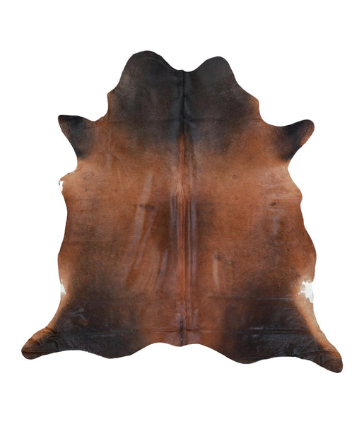 Brown with Red Cowhide Rug #A17254