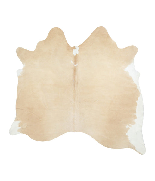 Beige and White Cowhide Rug #A17314