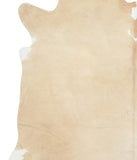 Beige and White Cowhide Rug #A17314