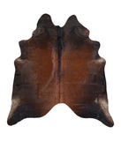 Brown with Red Cowhide Rug #A17445