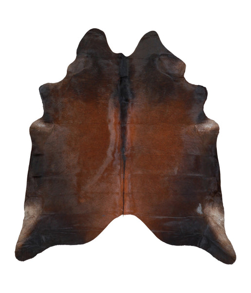 Brown with Red Cowhide Rug #A17445