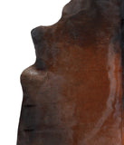 Brown with Red Cowhide Rug #A17445