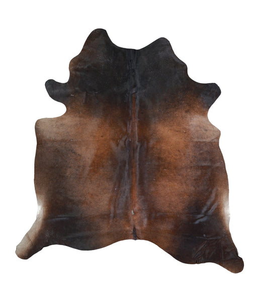 Brown with Red Cowhide Rug #A17455