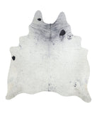 Salt and Pepper Black Cowhide Rug #A17571
