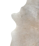 Grey with Beige Cowhide Rug #A17635