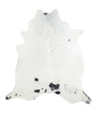 Salt and Pepper Black Cowhide Rug #A17673