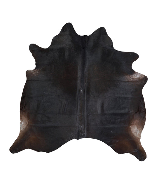 Solid Black Cowhide Rug #A17871