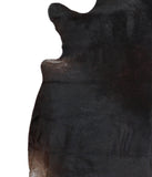 Solid Black Cowhide Rug #A17871