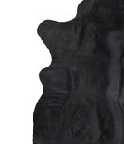 Solid Black Cowhide Rug #A17914