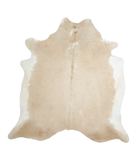 Beige and White Cowhide Rug #A18053