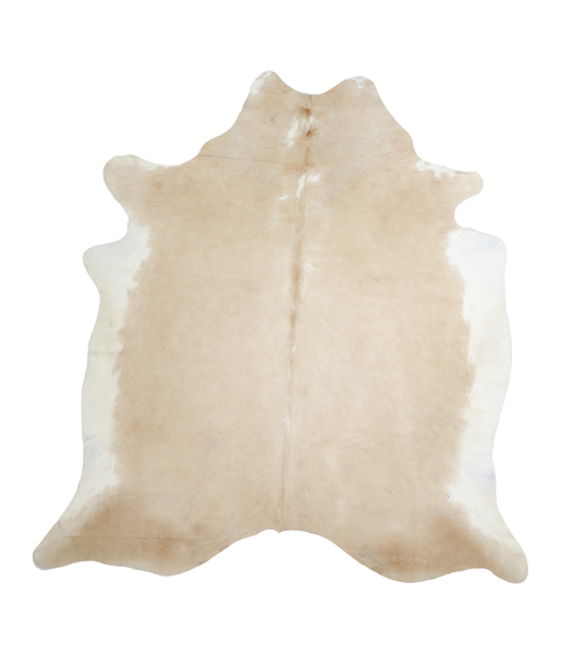 Beige and White Cowhide Rug #A18053