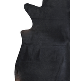 Solid Black Cowhide Rug #A18066