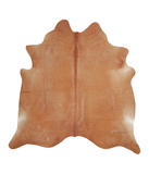 Solid Brown Cowhide Rug #A18213
