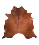 Solid Brown Cowhide Rug #A18347