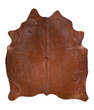 Solid Brown Cowhide Rug #A18387