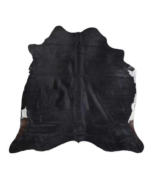 Solid Black Cowhide Rug #A18428