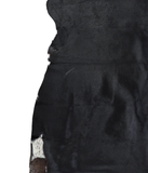 Solid Black Cowhide Rug #A18428