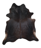 Solid Black Cowhide Rug #A18806