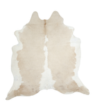 Beige and White Cowhide Rug #A18969