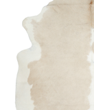 Beige and White Cowhide Rug #A18969