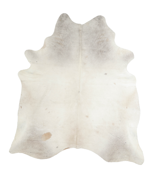 Grey with Beige Cowhide Rug #A19384