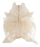 Beige and White Cowhide Rug #A19426