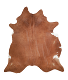 Solid Brown Cowhide Rug #A19509