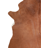 Solid Brown Cowhide Rug #A19509