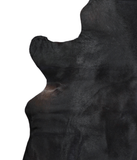 Solid Black Cowhide Rug #A19743