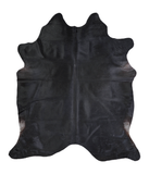 Solid Black Cowhide Rug #A19770